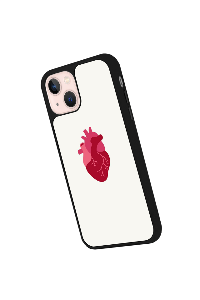 iPhone 14 Plus Uyumlu Kalp Love Tasarımlı Glossy Premium Kılıf