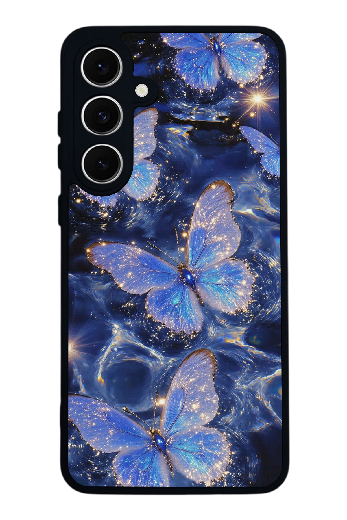 Samsung Galaxy S24 FE Uyumlu Kelebek Tasarımlı Glossy Premium Kılıf