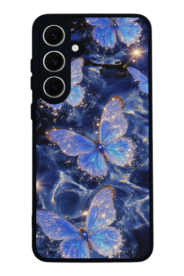 Samsung Galaxy S24 FE Uyumlu Kelebek Tasarımlı Glossy Premium Kılıf