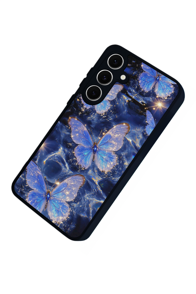 Samsung Galaxy S24 FE Uyumlu Kelebek Tasarımlı Glossy Premium Kılıf