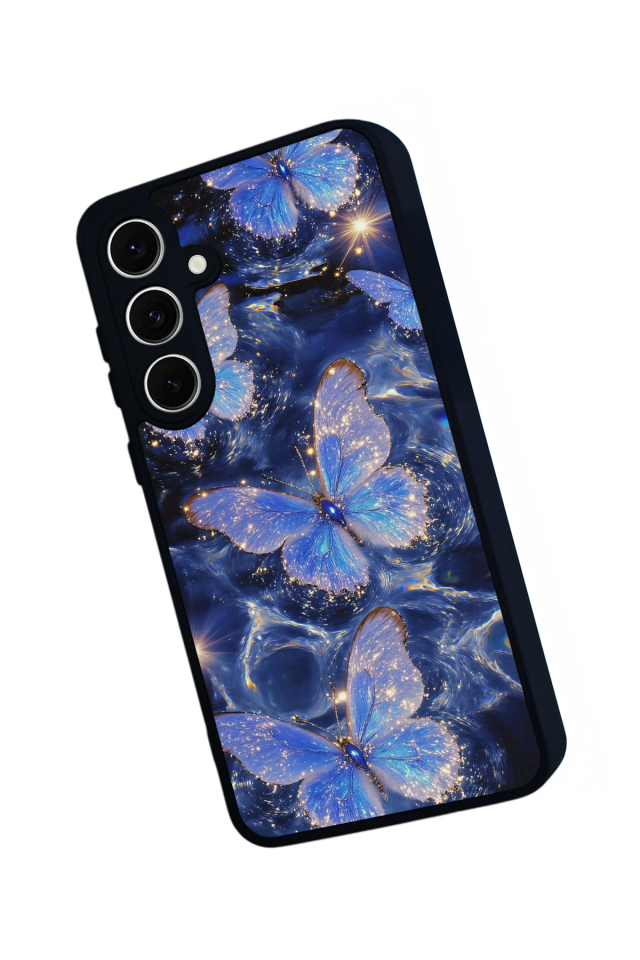 Samsung Galaxy S24 FE Uyumlu Kelebek Tasarımlı Glossy Premium Kılıf