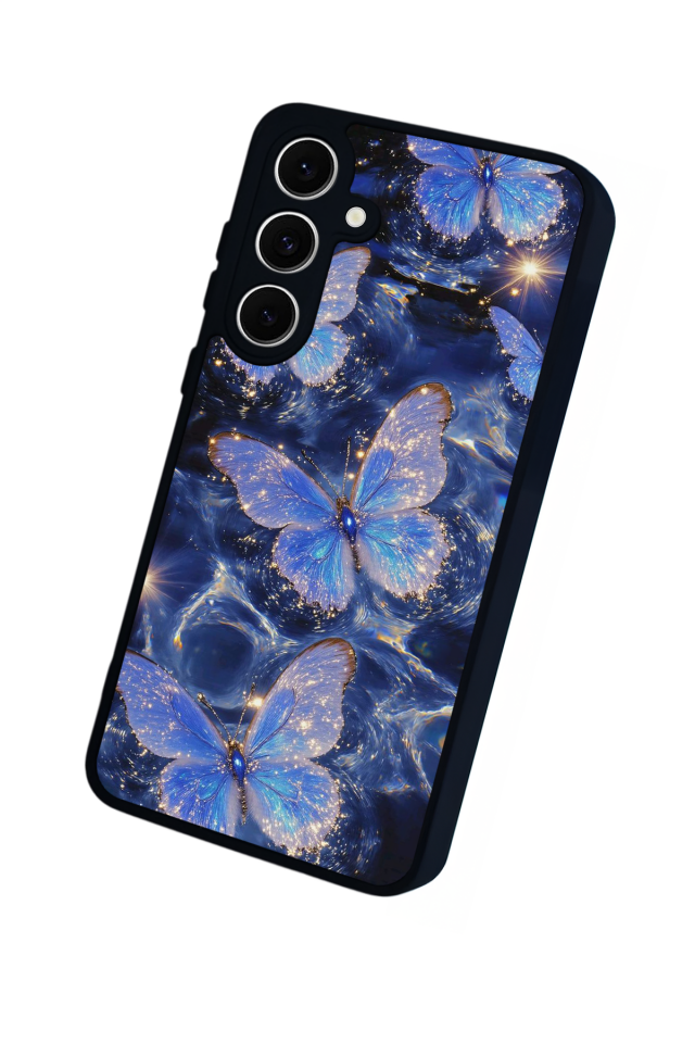 Samsung Galaxy S24 FE Uyumlu Kelebek Tasarımlı Glossy Premium Kılıf