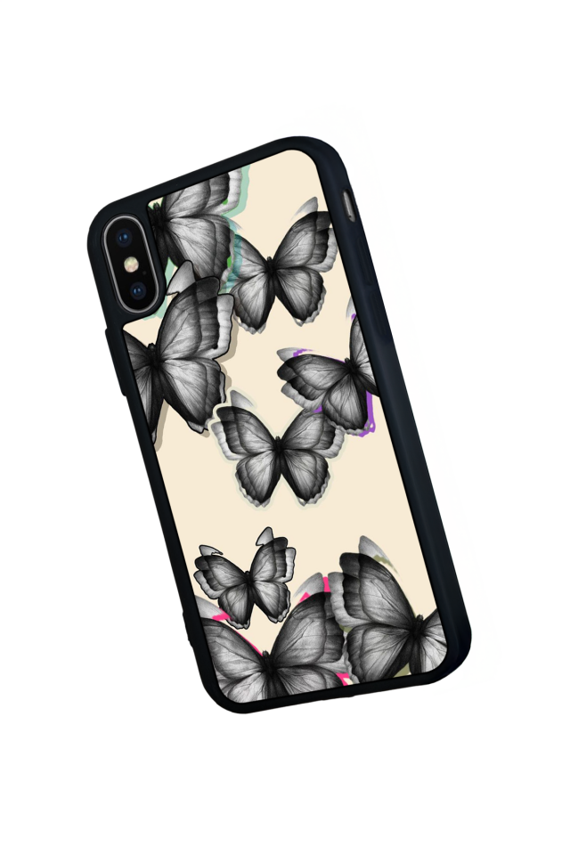 iPhone XS Max Uyumlu Kelebek Tasarımlı Glossy Premium Kılıf