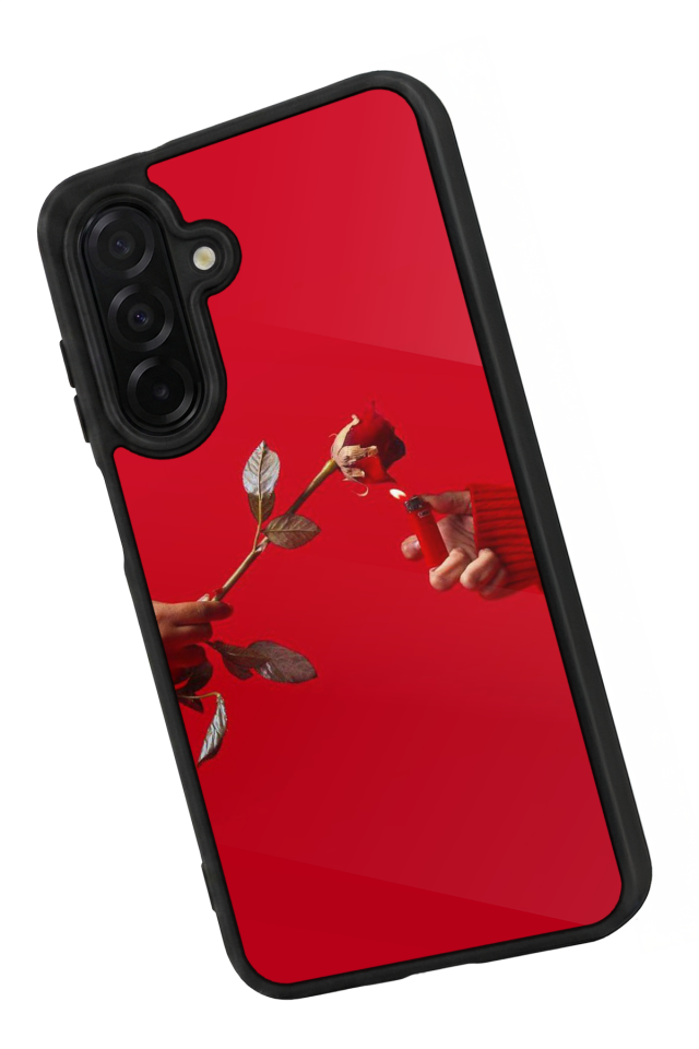 Samsung Galaxy A56 Uyumlu Kirmizi Tasarımlı Glossy Premium Kılıf