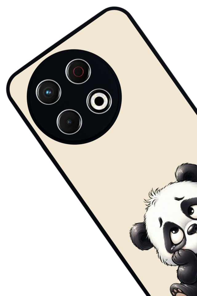 Tecno Spark 30 Pro Uyumlu Panda Tasarımlı Glossy Premium Kılıf