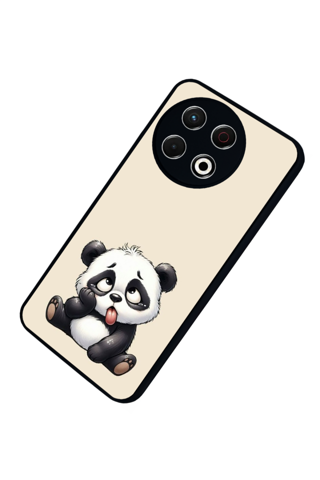 Tecno Spark 30 Pro Uyumlu Panda Tasarımlı Glossy Premium Kılıf