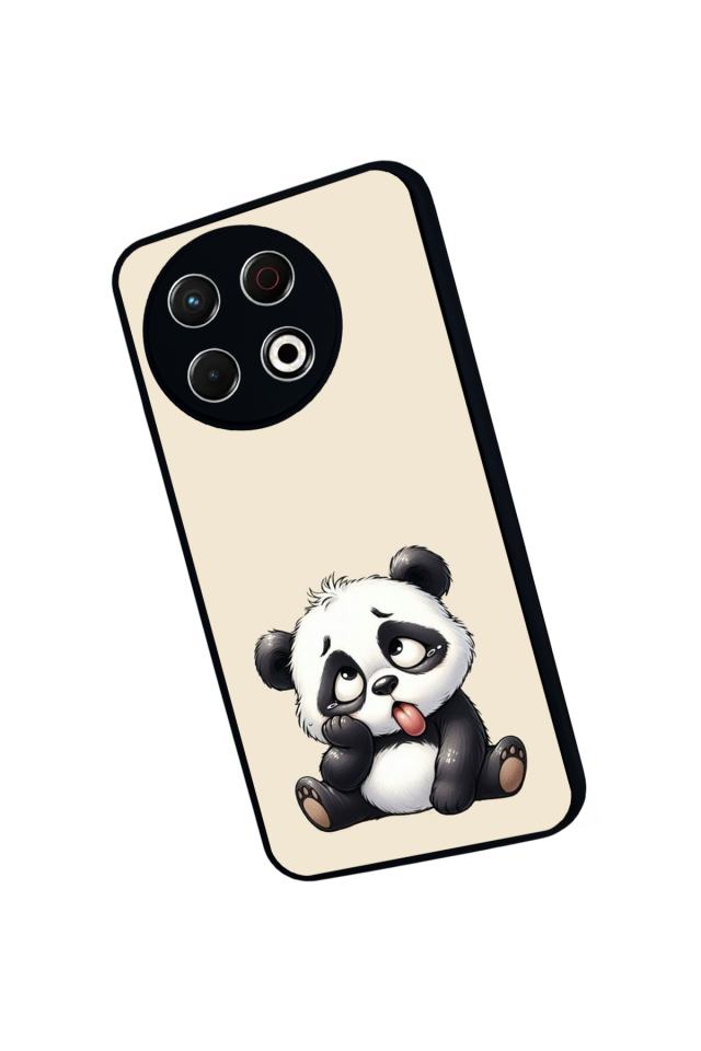 Tecno Spark 30 Pro Uyumlu Panda Tasarımlı Glossy Premium Kılıf