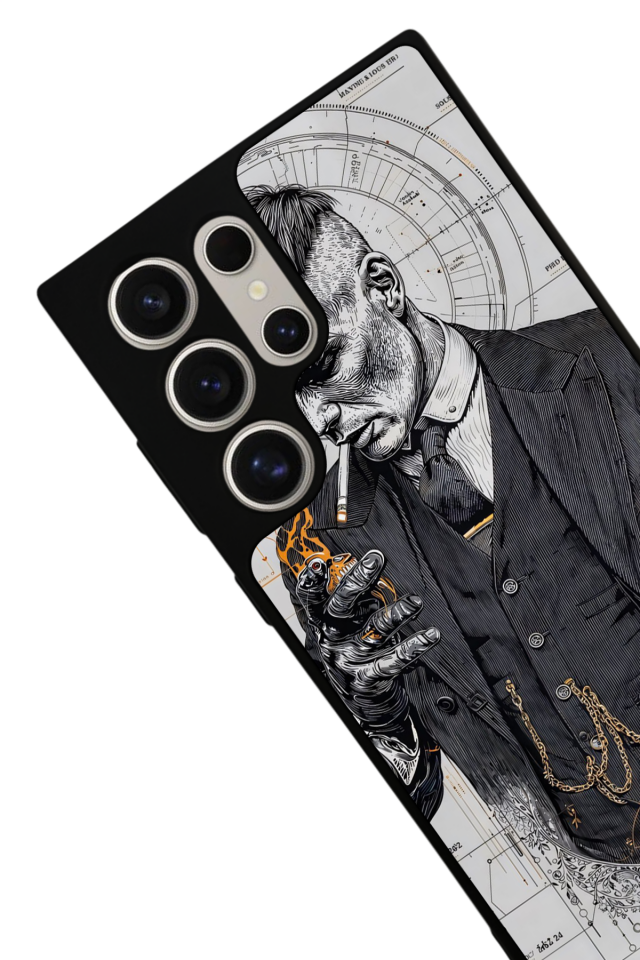 Samsung Galaxy S23 Ultra Uyumlu Peaky Blinders Tasarımlı Glossy Premium Kılıf