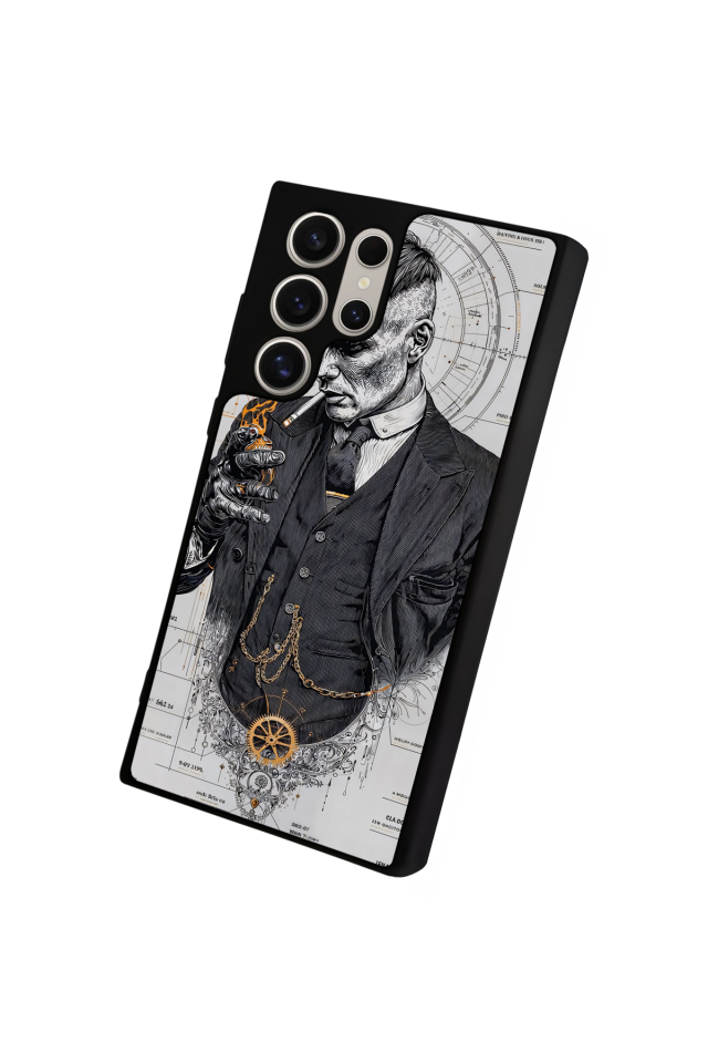 Samsung Galaxy S23 Ultra Uyumlu Peaky Blinders Tasarımlı Glossy Premium Kılıf