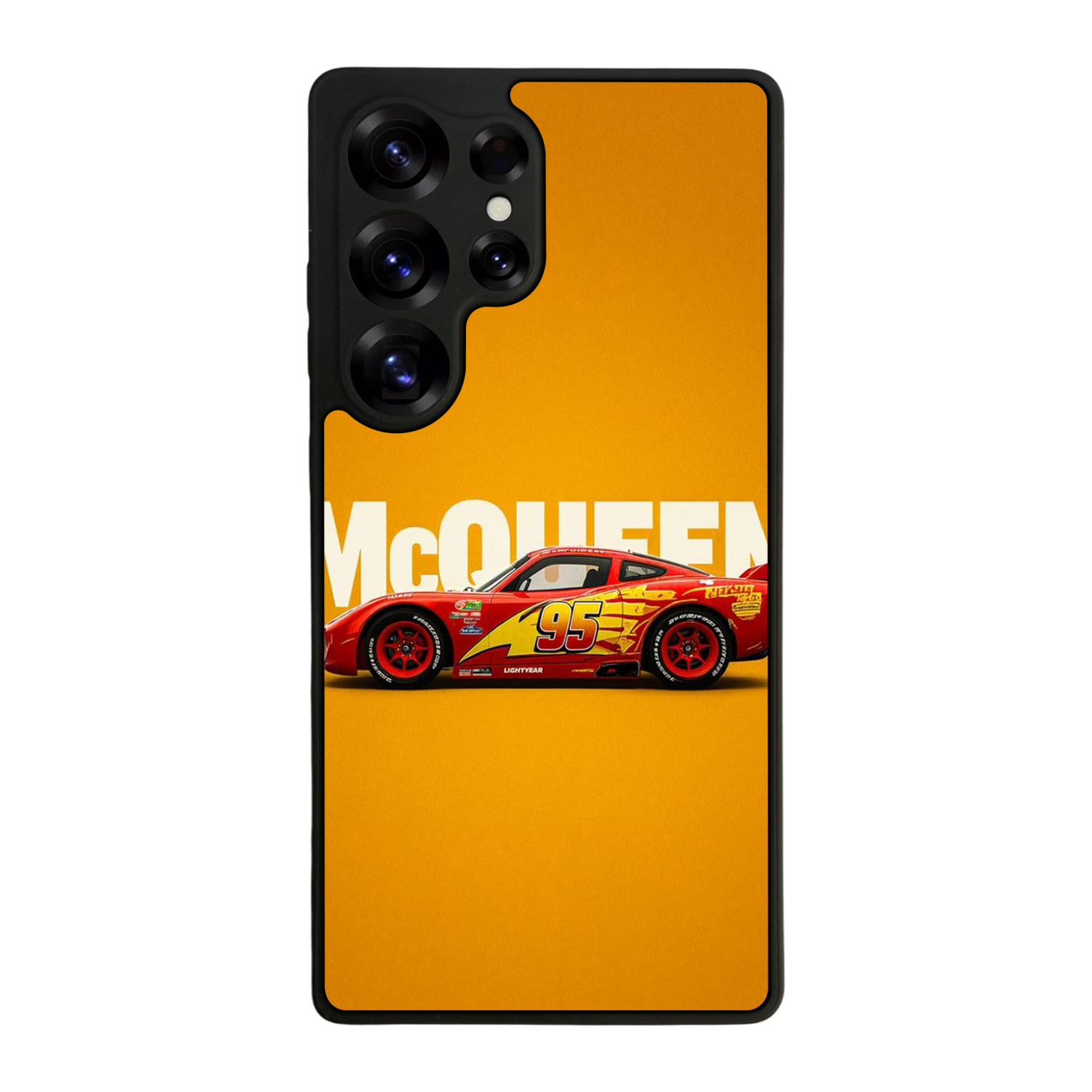 Samsung Galaxy S25 Ultra Uyumlu Şimsek McQueen Tasarımlı Glossy Premium Kılıf