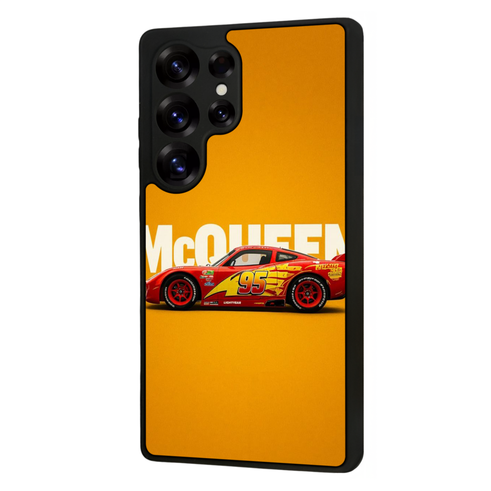 Samsung Galaxy S25 Ultra Uyumlu Şimsek McQueen Tasarımlı Glossy Premium Kılıf
