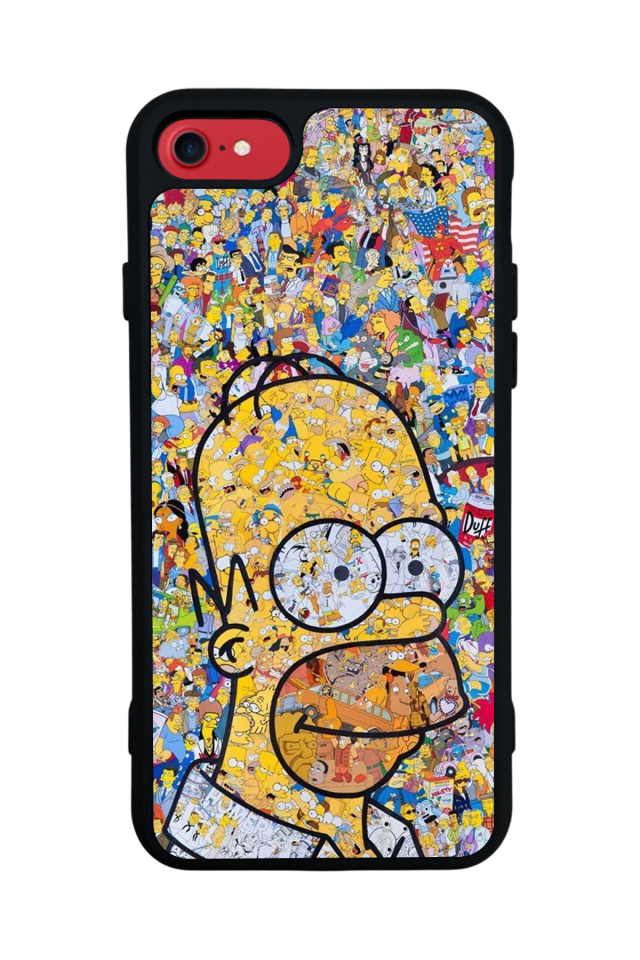 iPhone 7 Uyumlu The Simpsons Tasarımlı Glossy Premium Kılıf
