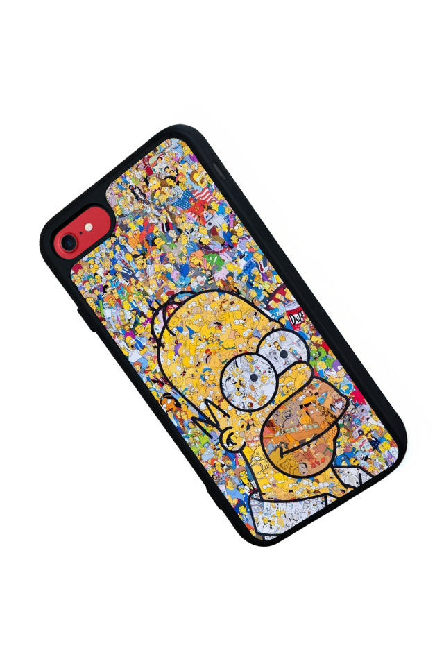 iPhone 7 Uyumlu The Simpsons Tasarımlı Glossy Premium Kılıf