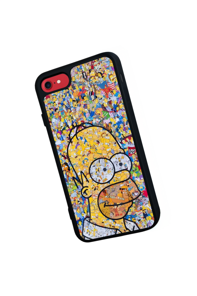 iPhone 7 Uyumlu The Simpsons Tasarımlı Glossy Premium Kılıf