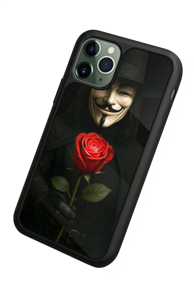 iPhone 11 Pro Max Uyumlu Vendetta Tasarımlı Glossy Premium Kılıf