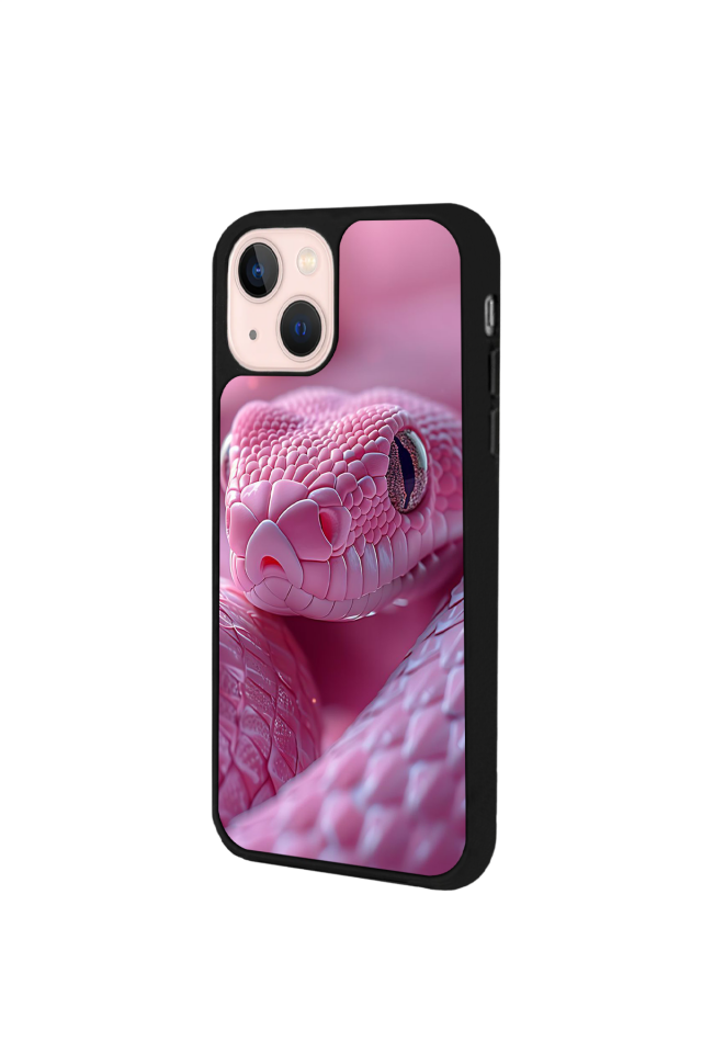 iPhone 15 Plus Uyumlu Yılan Tasarımlı Glossy Premium Kılıf