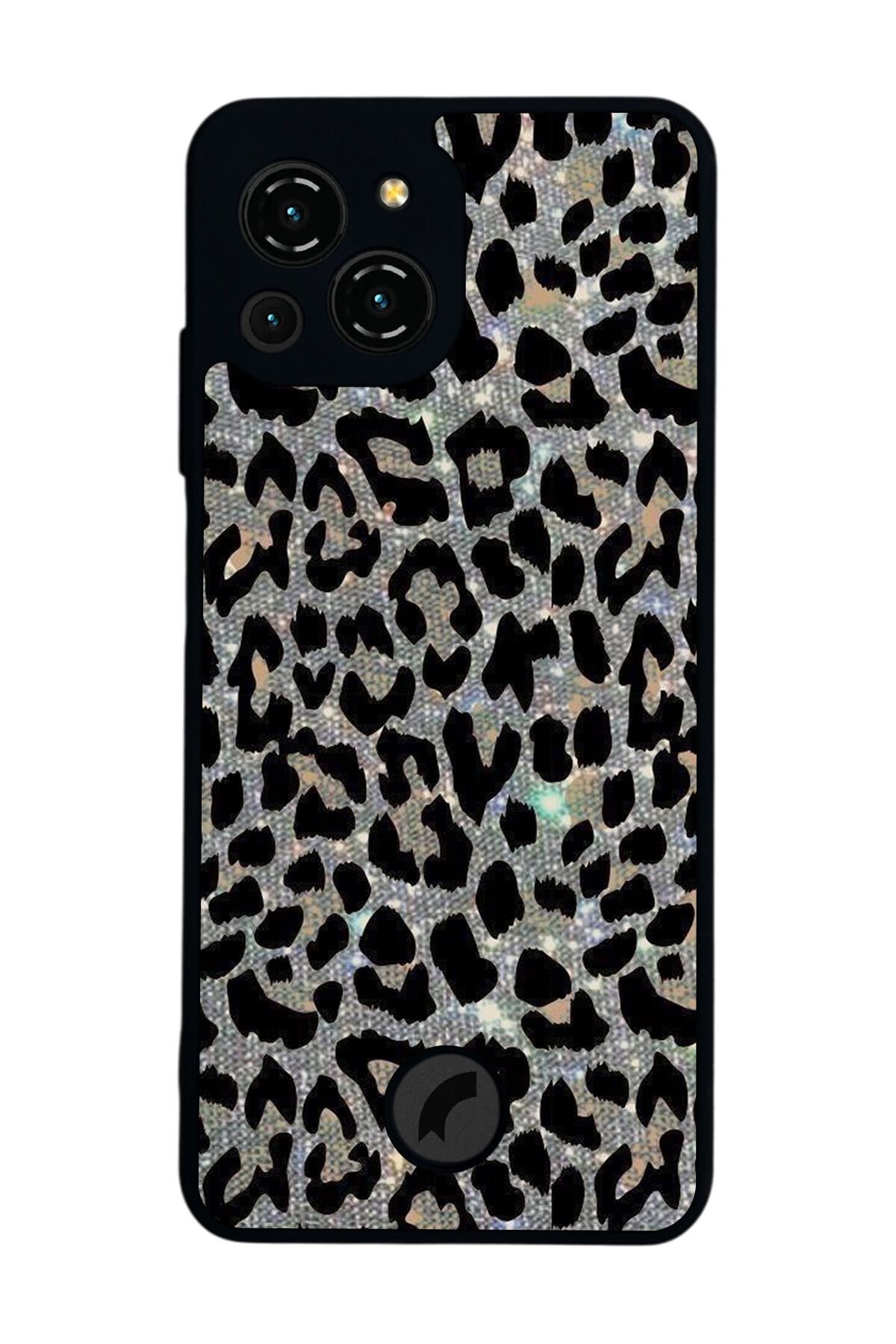Reeder S23 Pro Max Uyumlu Hologram Leopar Tasarımlı Glossy Premium Kılıf
