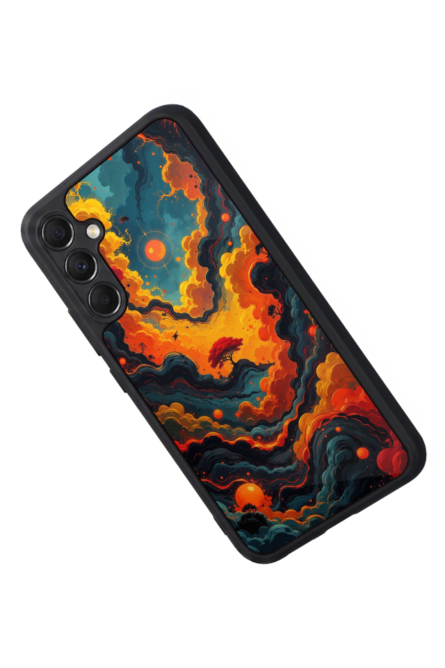 Samsung Galaxy A34 Uyumlu Abstract Tasarımlı Glossy Premium Kılıf