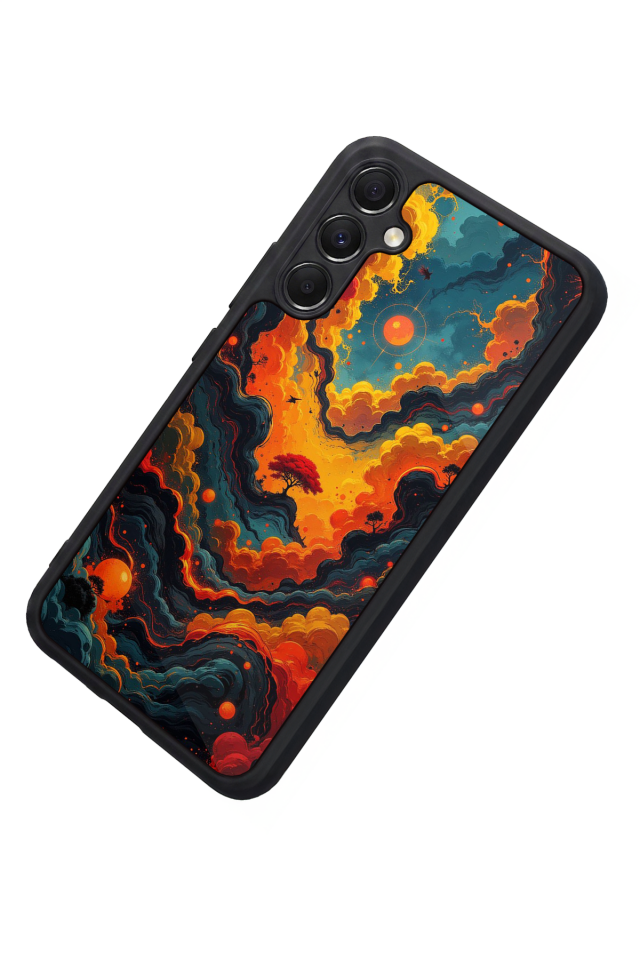 Samsung Galaxy A34 Uyumlu Abstract Tasarımlı Glossy Premium Kılıf