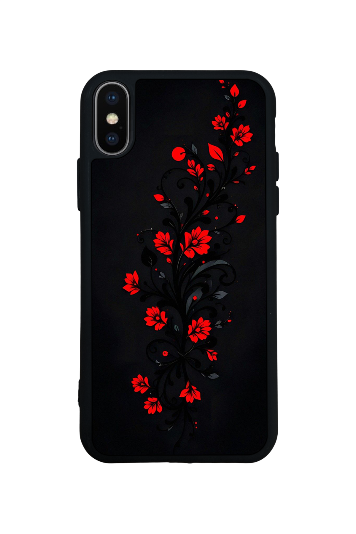 iPhone XS Max Uyumlu Floral Tasarımlı Glossy Premium Kılıf