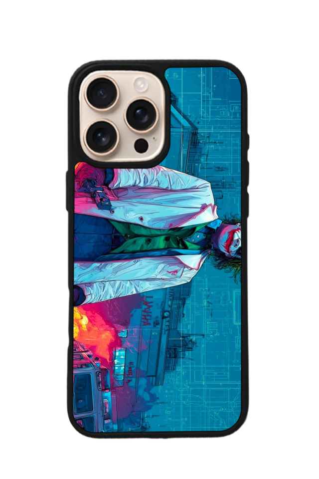 iPhone 16 Pro Uyumlu Joker Tasarımlı Glossy Premium Kılıf