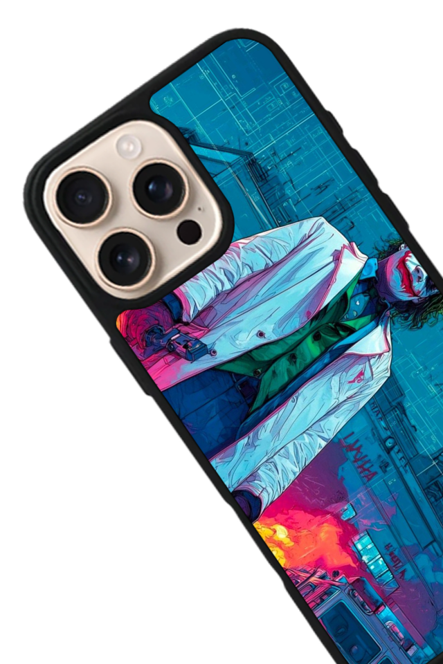 iPhone 16 Pro Uyumlu Joker Tasarımlı Glossy Premium Kılıf