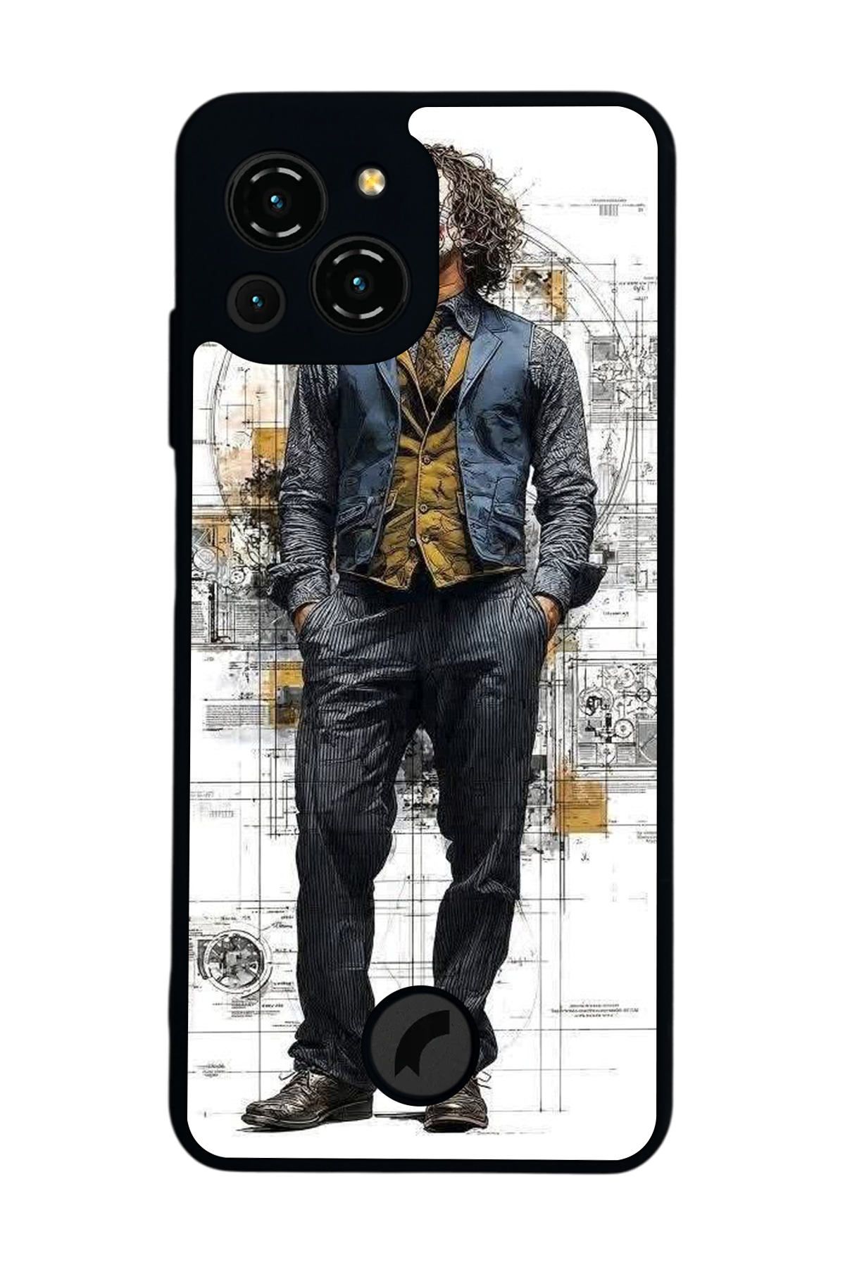 Reeder S23 Pro Max Uyumlu Joker Tasarımlı Glossy Premium Kılıf