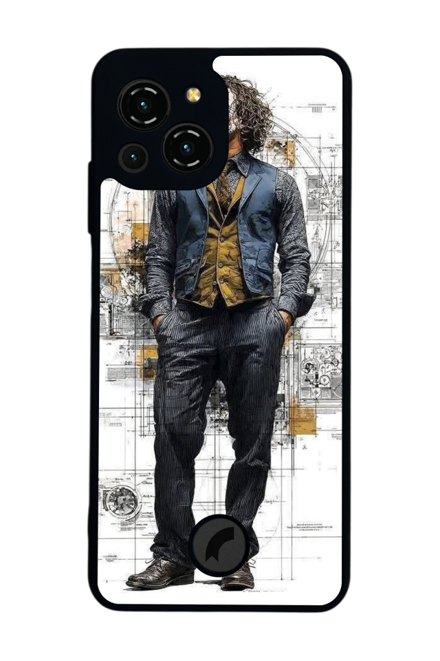 Reeder S23 Pro Max Uyumlu Joker Tasarımlı Glossy Premium Kılıf