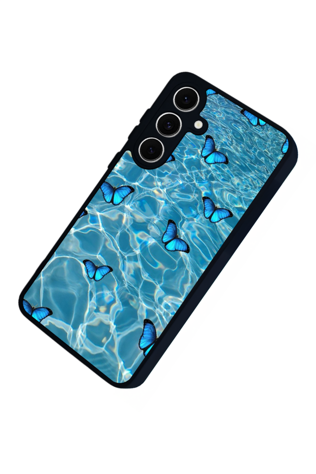 Samsung Galaxy S24 FE Uyumlu Kelebek Tasarımlı Glossy Premium Kılıf