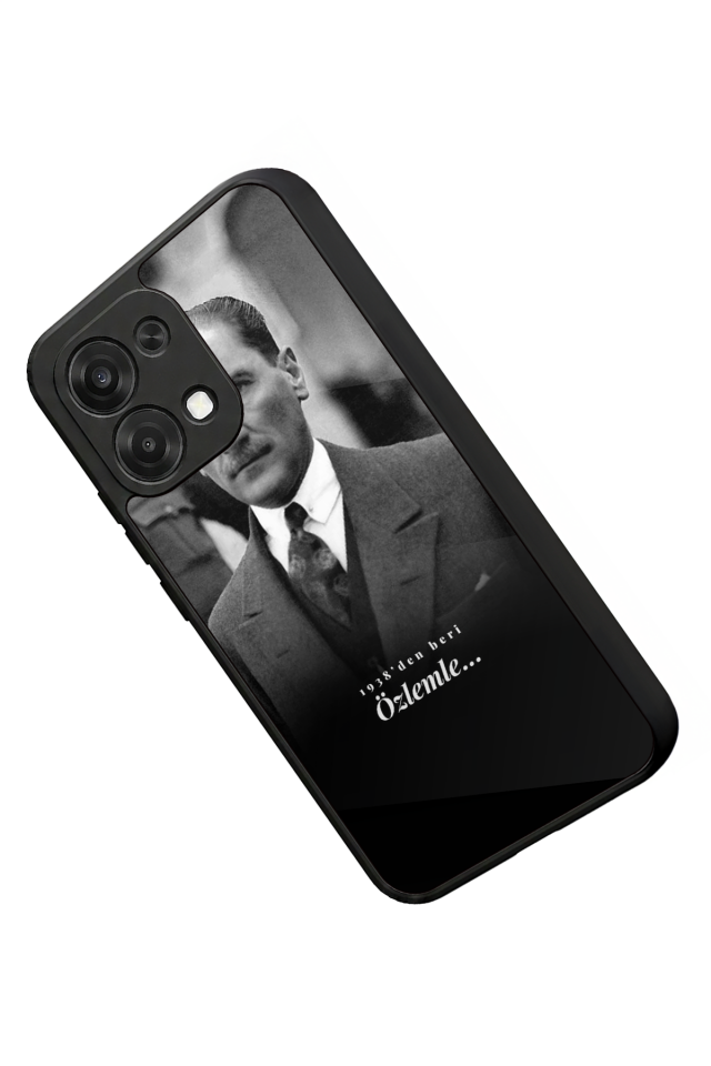 Oppo A6 Pro Uyumlu Mustafa Kemal Ataturk Tasarımlı Glossy Premium Kılıf