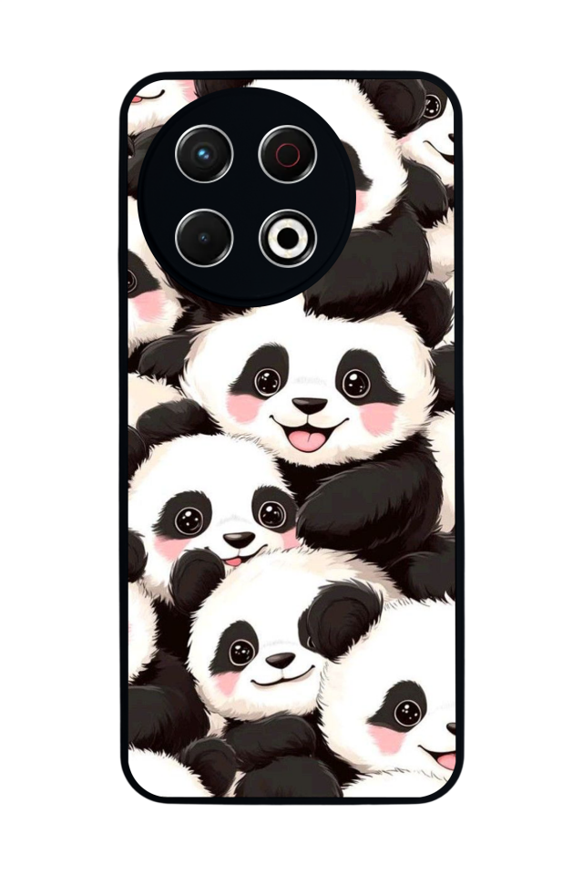 Tecno Spark 30 Pro Uyumlu Panda Tasarımlı Glossy Premium Kılıf