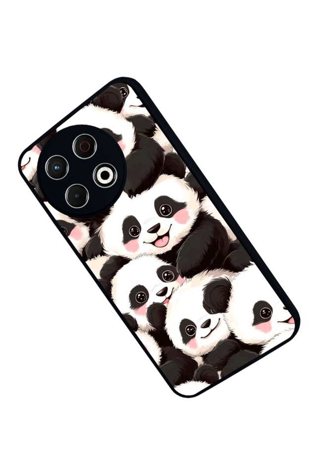 Tecno Spark 30 Pro Uyumlu Panda Tasarımlı Glossy Premium Kılıf