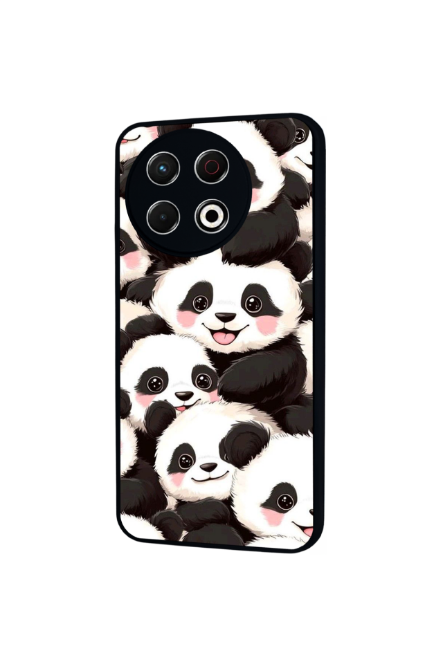 Tecno Spark 30 Pro Uyumlu Panda Tasarımlı Glossy Premium Kılıf
