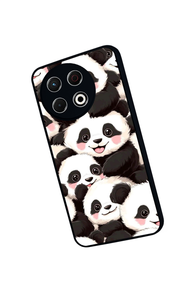 Tecno Spark 30 Pro Uyumlu Panda Tasarımlı Glossy Premium Kılıf