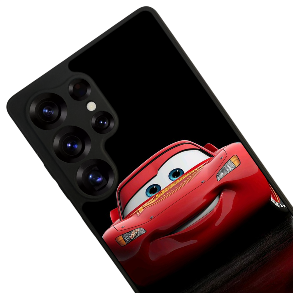 Samsung Galaxy S25 Ultra Uyumlu Şimsek McQueen Tasarımlı Glossy Premium Kılıf