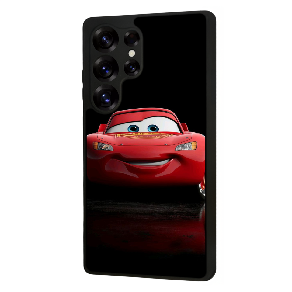 Samsung Galaxy S25 Ultra Uyumlu Şimsek McQueen Tasarımlı Glossy Premium Kılıf