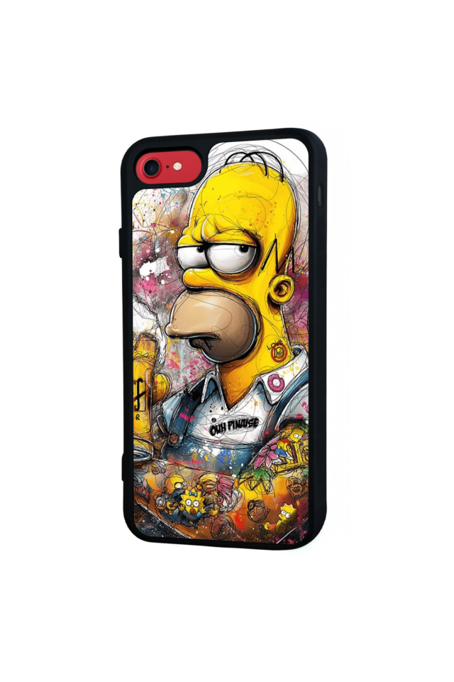 iPhone 7 Uyumlu The Simpsons Tasarımlı Glossy Premium Kılıf