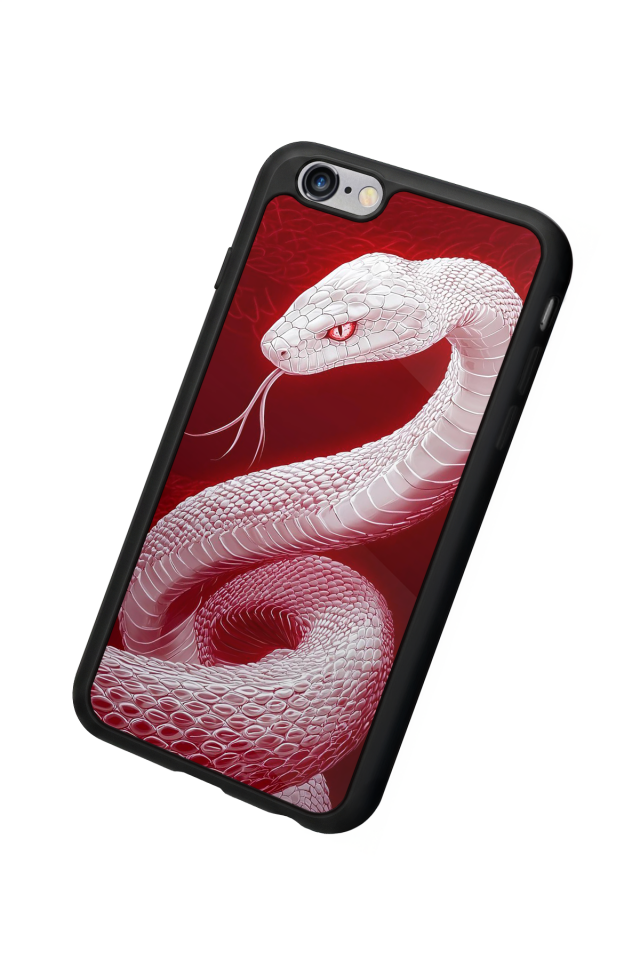 iPhone 6s Plus Uyumlu Yılan Tasarımlı Glossy Premium Kılıf