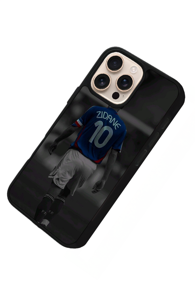 iPhone 14 Pro Uyumlu Zidane Tasarımlı Glossy Premium Kılıf