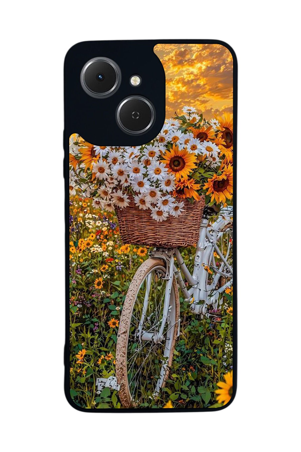 Tecno Spark 40C Uyumlu Cicek Tasarımlı Glossy Premium Kılıf