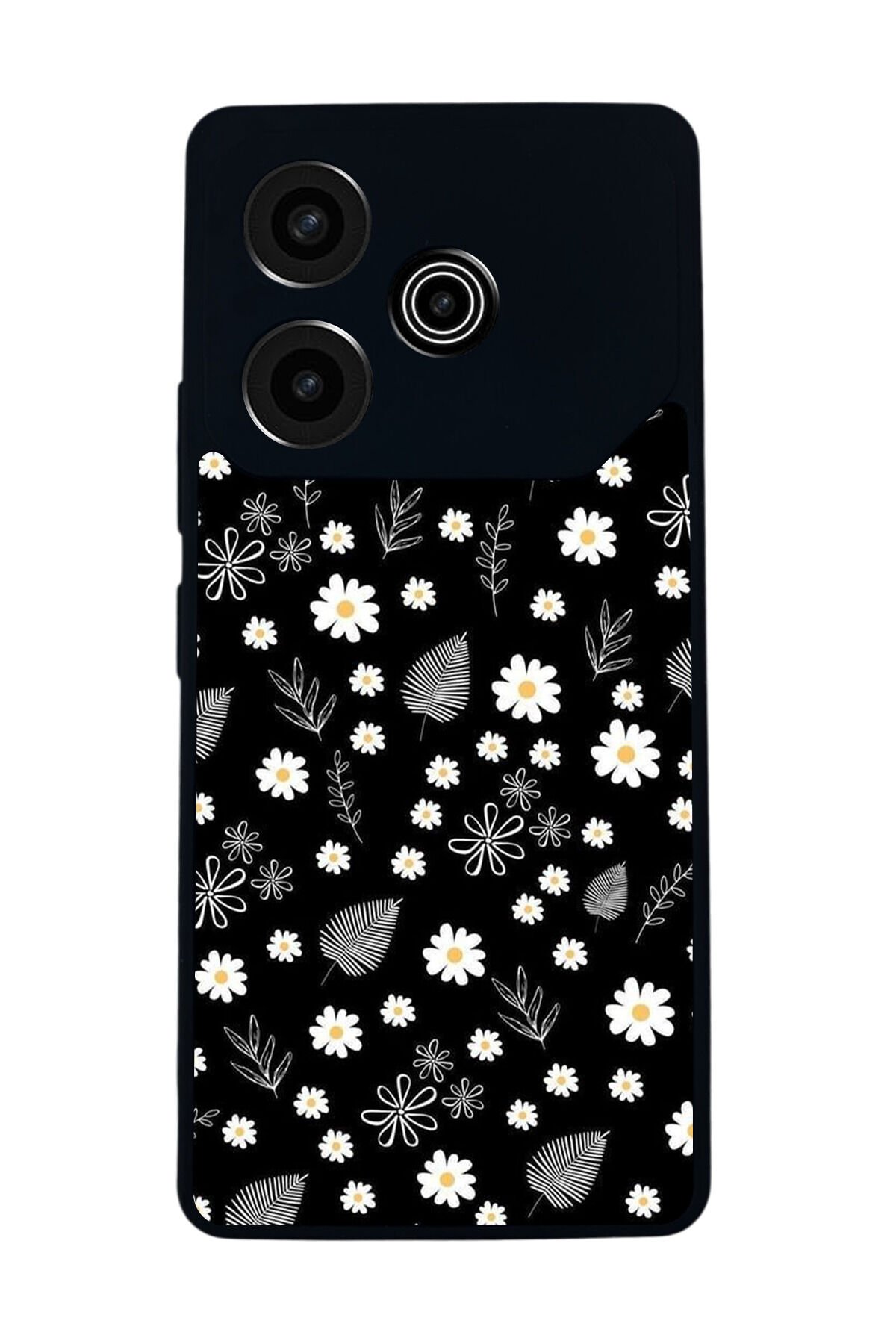 Tecno Pova 6 Uyumlu Floral Tasarımlı Glossy Premium Kılıf