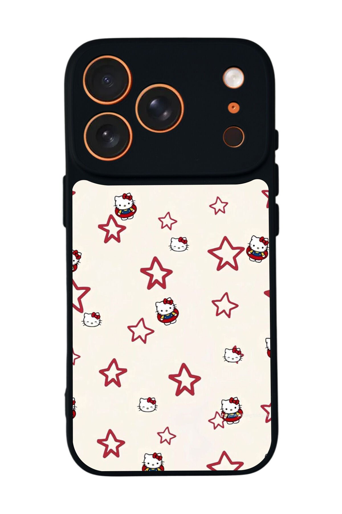 iPhone 17 Pro Max Uyumlu HelloKitty Tasarımlı Glossy Premium Kılıf
