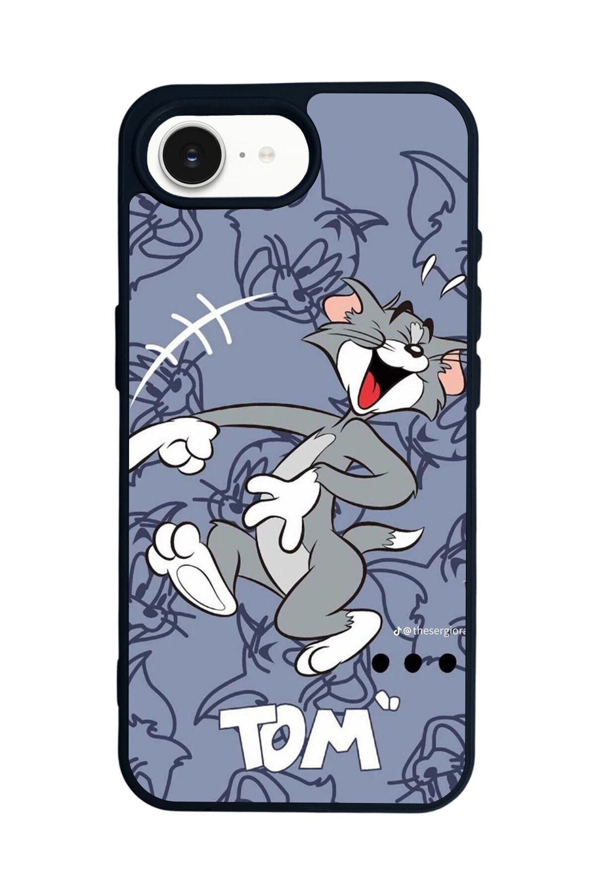 iPhone 16E Uyumlu Tom And Jerry Tasarımlı Glossy Premium Kılıf