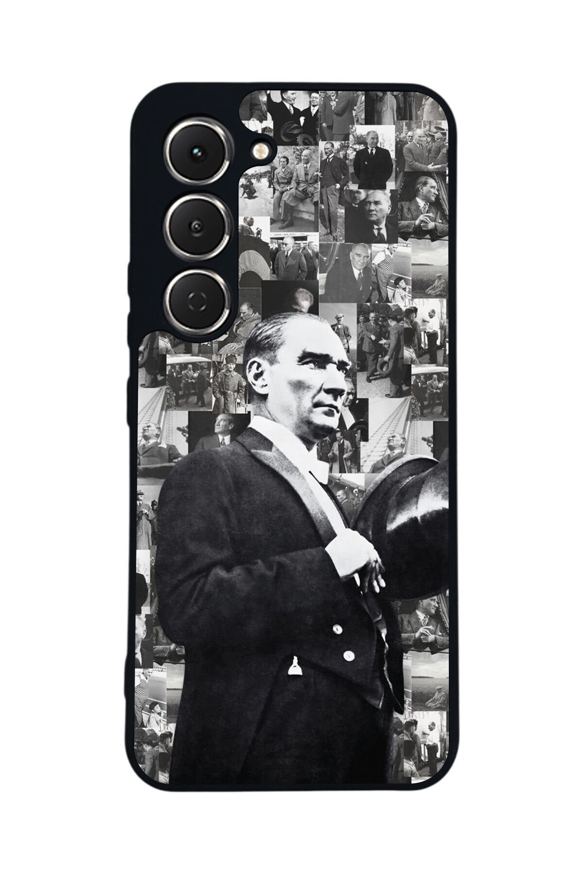 Tecno Spark 40 Pro Uyumlu Mustafa Kemal Ataturk Tasarımlı Glossy Premium Kılıf