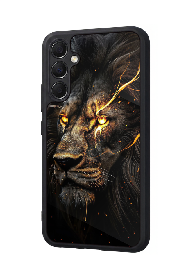 Samsung Galaxy M34 Uyumlu Aslan Tasarımlı Glossy Premium Kılıf