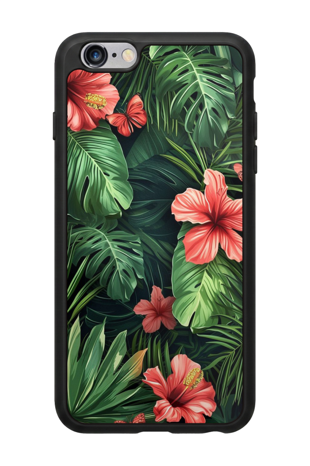 iPhone 6 Plus Uyumlu Botanik Tasarımlı Glossy Premium Kılıf