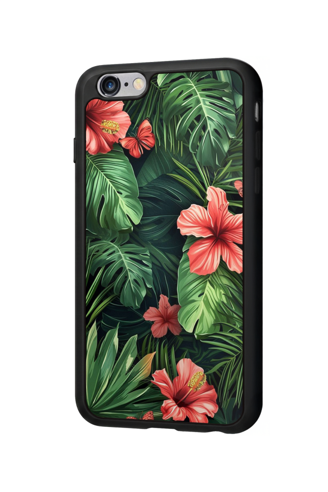 iPhone 6 Plus Uyumlu Botanik Tasarımlı Glossy Premium Kılıf