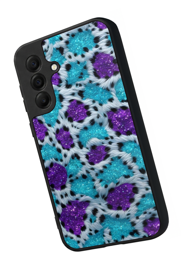 Samsung Galaxy A17 Uyumlu Hologram Leopar Tasarımlı Glossy Premium Kılıf
