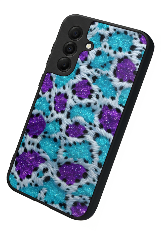 Samsung Galaxy A17 Uyumlu Hologram Leopar Tasarımlı Glossy Premium Kılıf