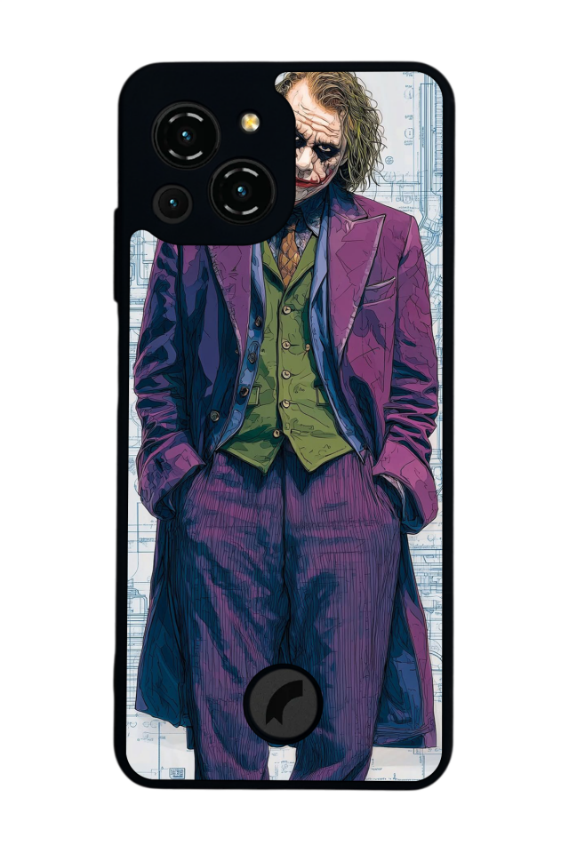 Reeder S23 Pro Max Uyumlu Joker Tasarımlı Glossy Premium Kılıf